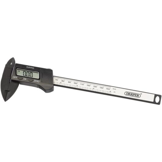 Draper - 150mm or 6' Carbon Fibre Digital Caliper Gauge (24816)