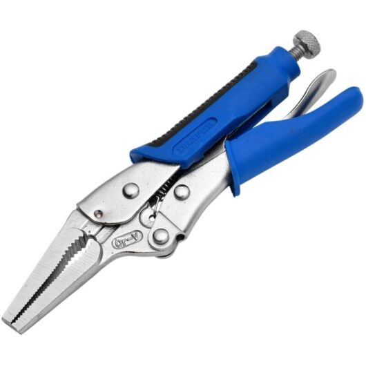 Draper - 165mm Soft Grip Long Nose Self Grip Pliers (89126)
