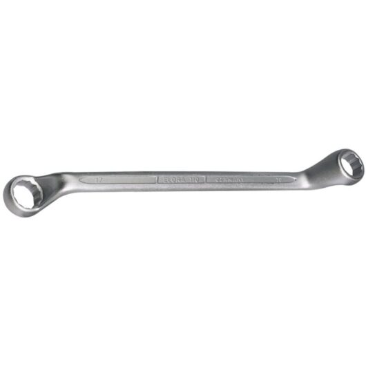 Draper 16x17mm Deep Crank Metric Ring Spanner - Heavy-Duty 16mm and 17mm Open-End Wrench for Automotive and Mechanical Repairs