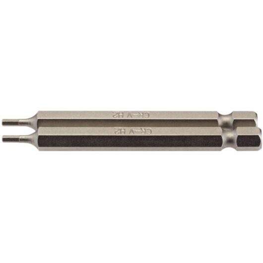 Draper 2-Piece 75mm Long 2mm Hexagonal Insert Bits with 1/4" Hex Shank
