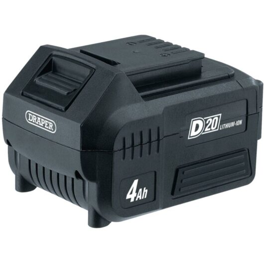 Draper 20V D20 Lithium-Ion Battery (4.0Ah) - Replacement Cordless Interchangeable Battery for Power Tools (Model 55898)