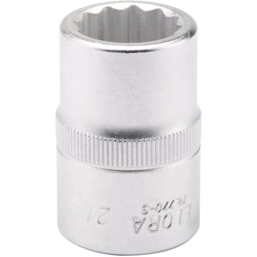 Draper 21mm Bi-Hexagon Square Drive Socket (3/4" Drive, Metric, Model 00690)