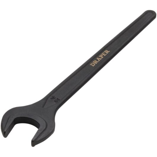 Draper 24mm Single Open-End Metric Spanner (Part No. 37532) for Professional Mechanical and Automotive Use