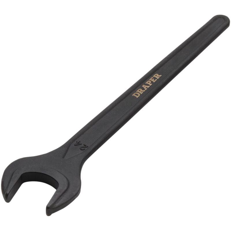 Draper 24mm Single Open-End Metric Spanner (Part No. 37532) for Professional Mechanical and Automotive Use