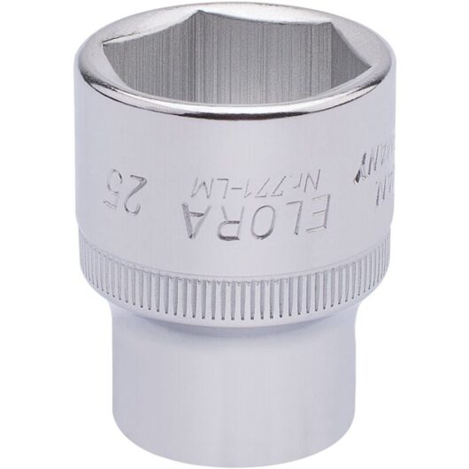 Draper 25mm Hexagon Socket for 1/2" Drive - Metric Square Drive Hexagon Sockets, Model 15314