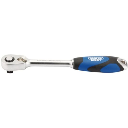 Draper - 3/8' Sq. Dr. 60 Tooth Micro Head Reversible Soft Grip Ratchet (26515)