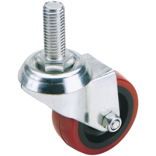 Draper 50mm Diameter Swivel Bolt Fixing Polyurethane Wheel Castor with 50kg Safe Working Load (S.W.L.) - Model 65510