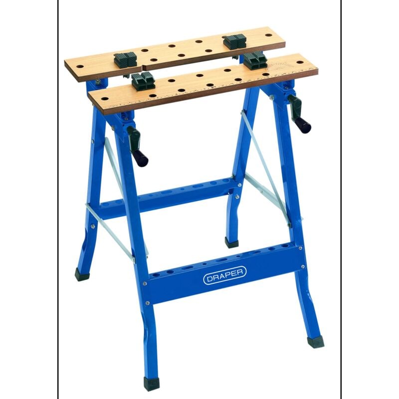 Draper 600mm Fold-Down Workbench with Sturdy Construction and Compact Storage (Model 77020)