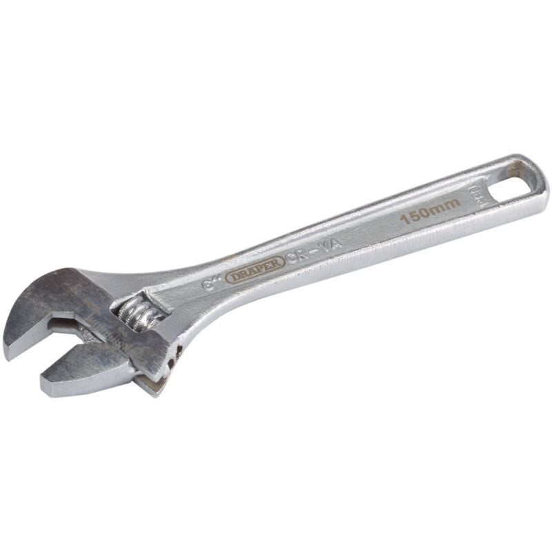 Draper 70395 Adjustable Wrench - 150mm Heavy-Duty Multi-Purpose Tool for Plumbing and Mechanical Repairs