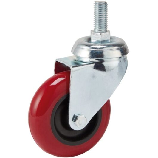 Draper - 75mm Dia. Swivel Bolt Fixing Polyurethane Wheel - s.w.l. 70Kg (65515)