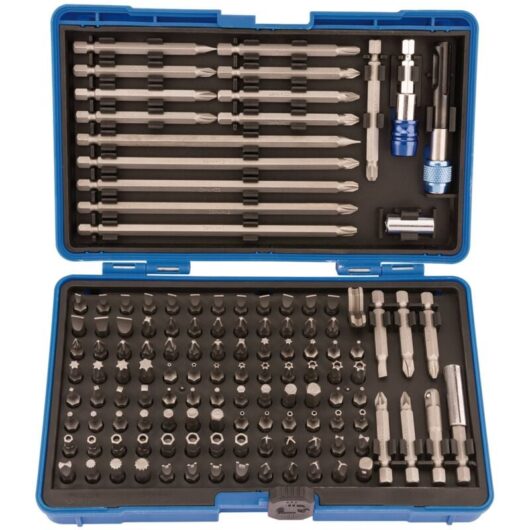 Draper - Bit Spline Torx Hex Holder Set Screwdriver 127pc Magnetic Kit Case 82398