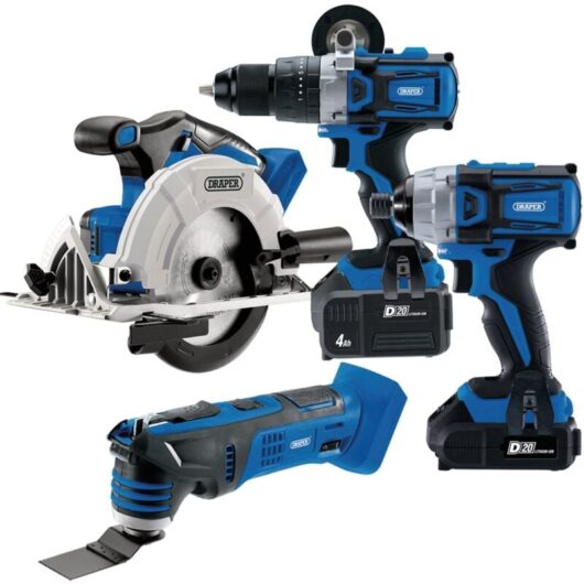 Draper D20 20V Cordless Carpenter and Joiner Power Tool Kit (Model 99243)
