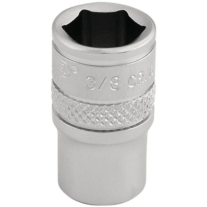 Draper Expert 16524 1/4" Square Drive 3/8" 6-Point Imperial Socket in Micro Satin Chrome
