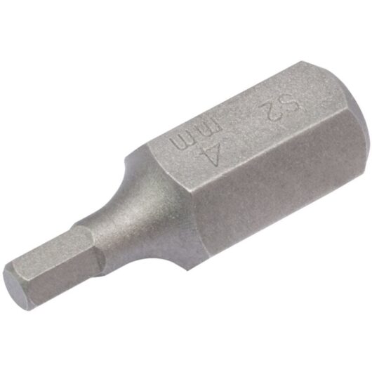 Draper Expert 4mm x 30mm Hexagonal Insert Bit with 10mm Shank for Mechanic's Bit Sets (Model 33325)