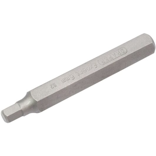 Draper Expert 6mm x 75mm Hexagonal 10mm Insert Bit for Mechanic's Bit Sets (33334)