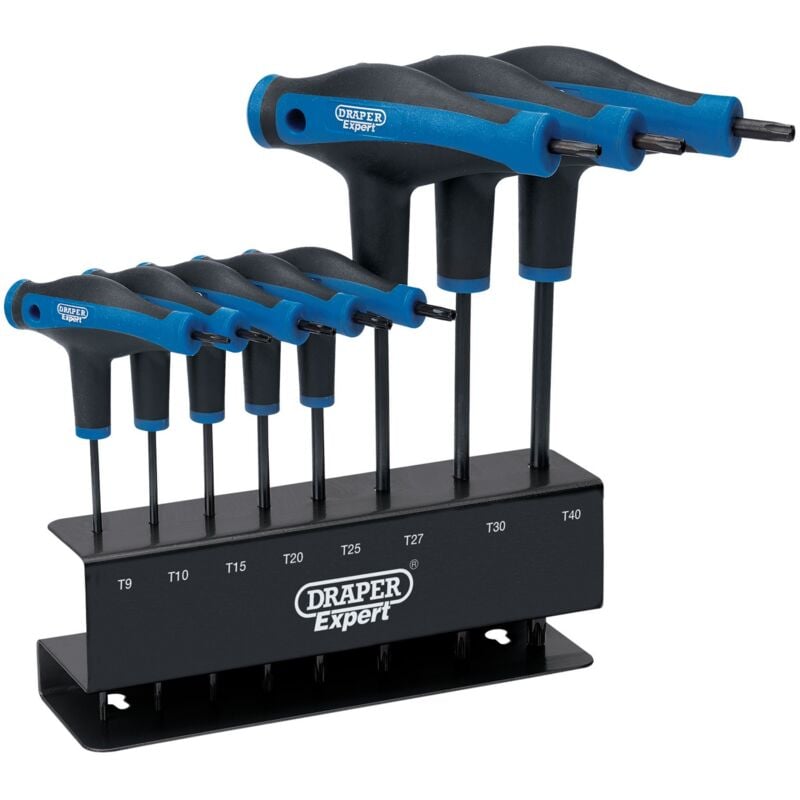 Draper Expert - Draper Soft Grip 't' Handle Draper TX-STAR&174 Key Set (8 Piece) (33872)