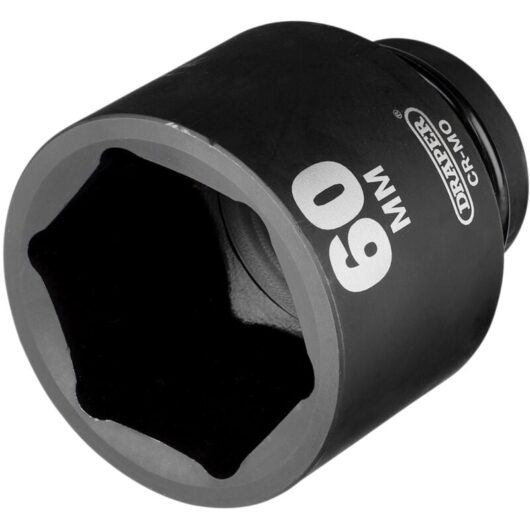 Draper Expert HI-TORQ 60mm 1" Square Drive Deep Impact Socket - 6 Point, Heavy-Duty Metric Deep Socket, Model 05157