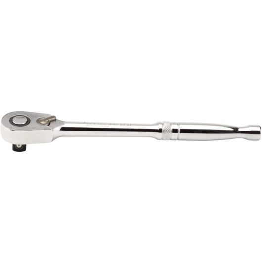 Draper H60MH 1/5.1 cm Square Drive Ratchet Wrench with 60 Teeth, Reversible Micro Head, Blue