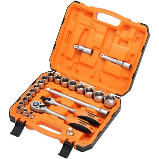Draper - HI-TORQ&174 6 Point Socket Set, 1/2' (24 Piece) (22112)