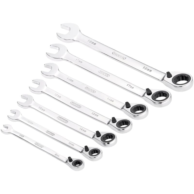 Draper - Metric Ratcheting Combination Spanner Set (7 piece) (51179)