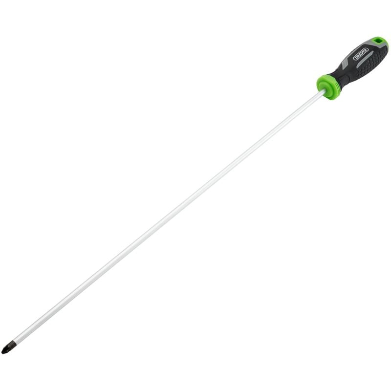 Draper PZ2X450MM Pozi Soft Grip Screwdriver - Precision Phillips Screwdriver for Professional and DIY Use