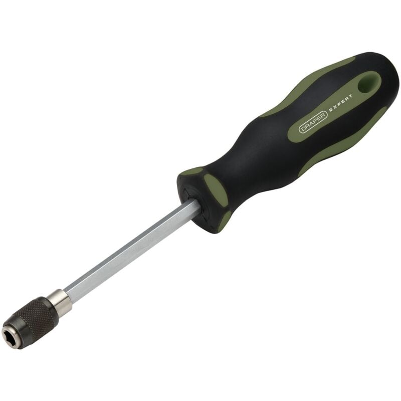 Draper Quick Release 1/4" Hex Bit Driver for Fast and Easy Bit Changes