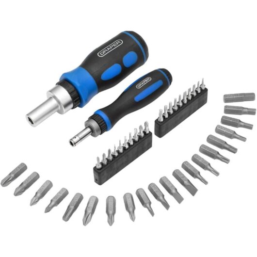 Draper - Ratchet Screwdriver and Bit Set (42 Piece) (46479)