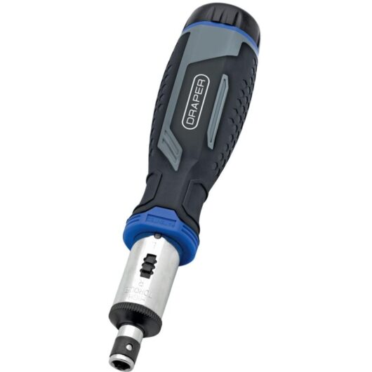 Draper SET 9 - 13-Piece Soft Grip Ratchet Screwdriver and Bit Set with 1/4" Drive