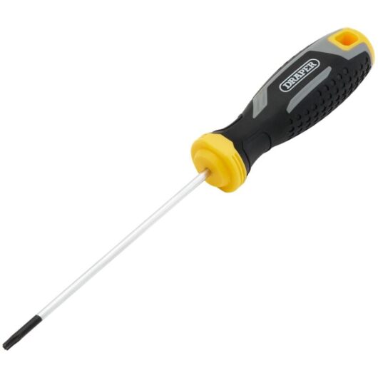 Draper T10HX100MM Tamper-Resistant TX Soft Grip Screwdriver with Tamperproof Design, 100mm Length