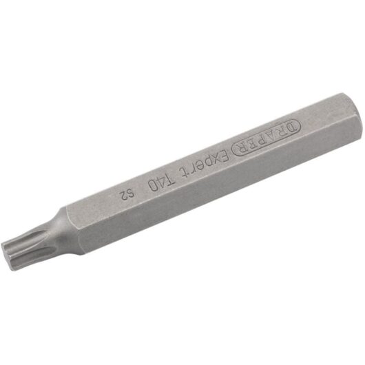 Draper TX-STAR T40 X 75mm Insert Bit (Model 33361) - 10mm Hex Drive for Mechanic's Bit Sets