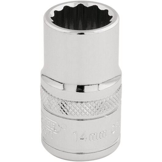 Draper Tools - Draper 1/2 Square Drive Hi-Torq&174 12 Point Socket (14mm) (33125)