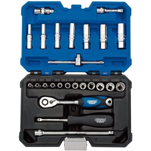 Draper Tools - Draper 1/4' Sq. Dr. Metric Socket Set (25 Piece) (16443)