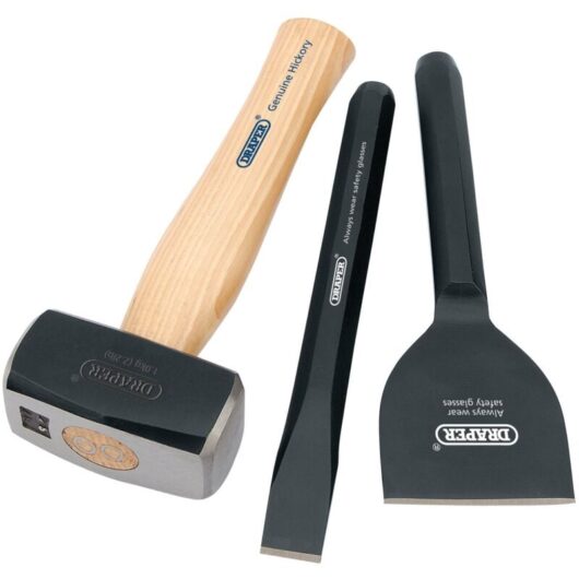 Draper Tools - Draper Builders Kit with fsc Certified Hickory Handle (3 Piece) (26120)