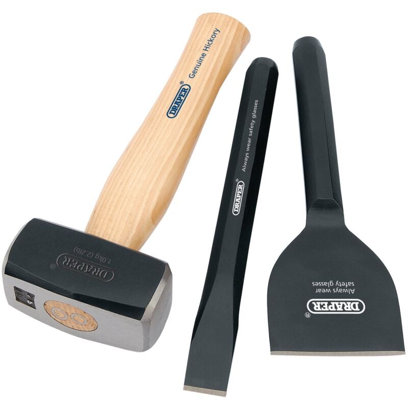 Draper Tools - Draper Builders Kit with fsc Certified Hickory Handle (3 Piece) (26120)