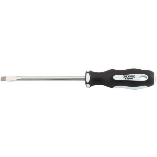 Draper Tools - Draper Expert Plain Slot 8.0 x 150mm Soft Grip Screwdrivers (34979)