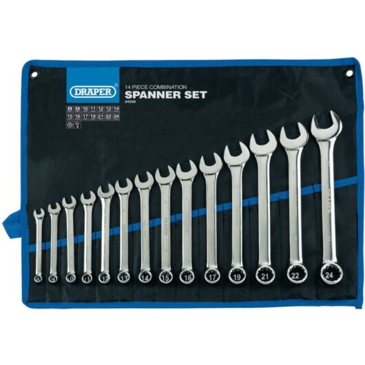 Draper Tools - Draper Metric Combination Spanner Set (14 Piece) (34236)