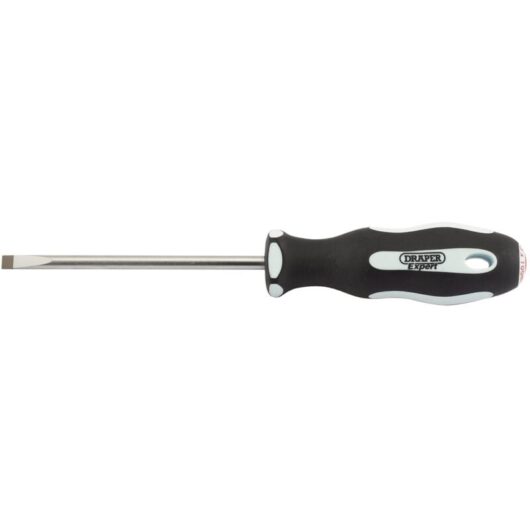 Draper Tools - Draper Plain Slot 5.5 x 100mm Soft Grip Parallel Tip Screwdrivers (34973)