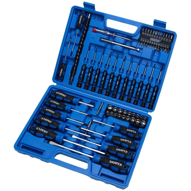 Draper Tools - Draper Screwdriver, Socket and Bit Set (70 Piece) (40850)