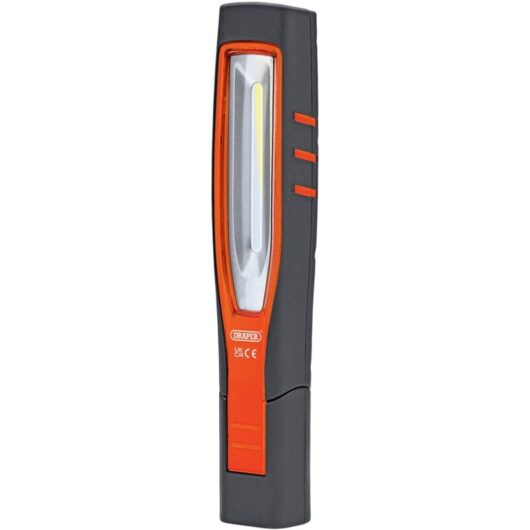 Draper Tools - cob/smd led Rechargeable Inspection Lamp, 7W, 700 Lumens, Orange (11761)