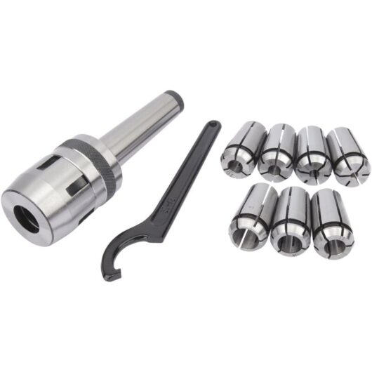Draper Variable Speed Mini Milling and Drilling Machine with MT3-M12 Chuck Set, 350W Power, 4-16mm Diameter Capacity