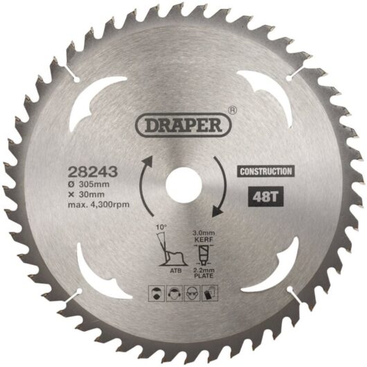 Draper - tct Construction Circular Saw Blade, 305 x 30mm, 48T (28243)