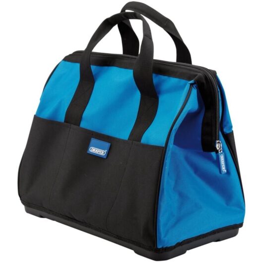 Draper - tool bag 17'' 440MM open mouth hard base storage tote bag caddy case 35570