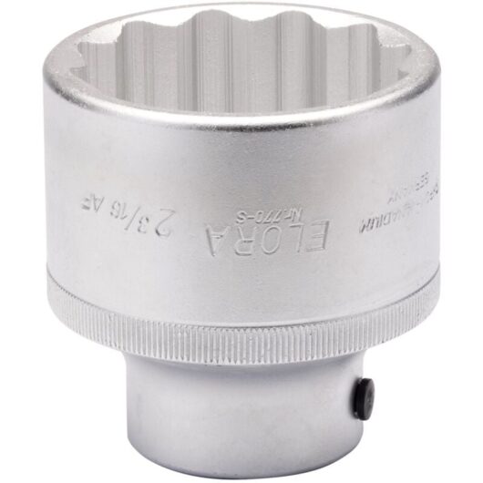 Elora 2.3/16" Bi-Hexagon Socket, 3/4" Drive, Hardened, Tempered, and Chrome-Plated, Model 00658