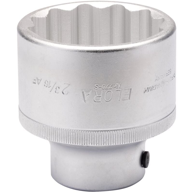 Elora 2.3/16" Bi-Hexagon Socket, 3/4" Drive, Hardened, Tempered, and Chrome-Plated, Model 00658