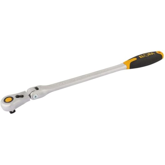 Elora - 430mm 1/2' Square Drive Quick Release Soft Grip Ratchet with Flexible Head (58752)