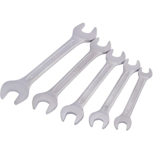 Metric Open End Spanner Set (5 Piece) (30768) - Draper