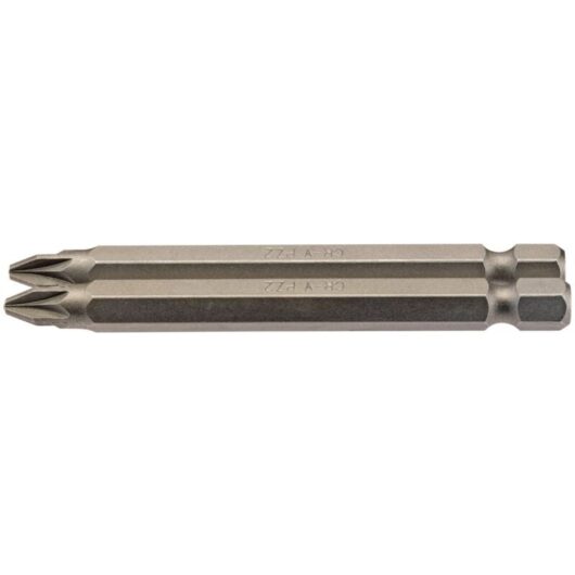 No.2 1/4 Hex. pz Type Insert Bit 75mm Long x 2 (64312) - Draper