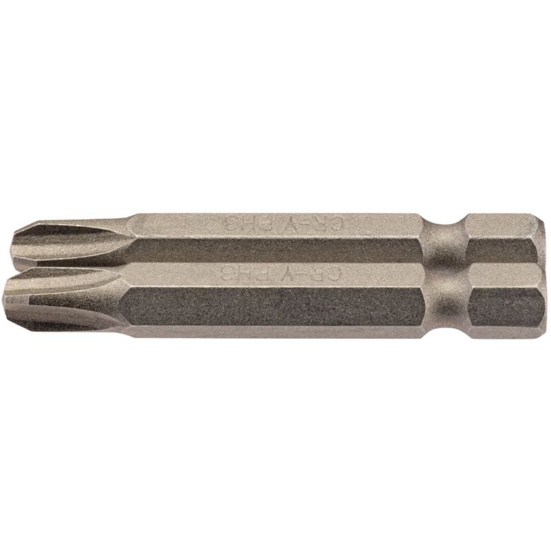 No.3 1/4 Hex. Cross Slot Insert Bit 50mm Long x 2 (64241) - Draper