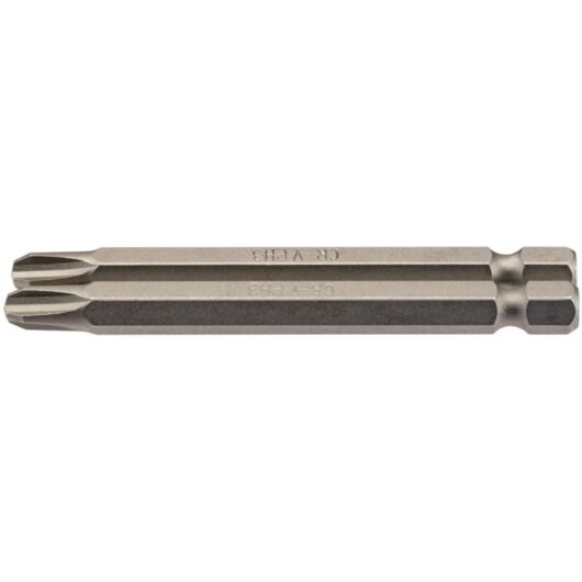 No.3 1/4 Hex. Cross Slot Insert Bit 75mm Long x 2 (64316) - Draper