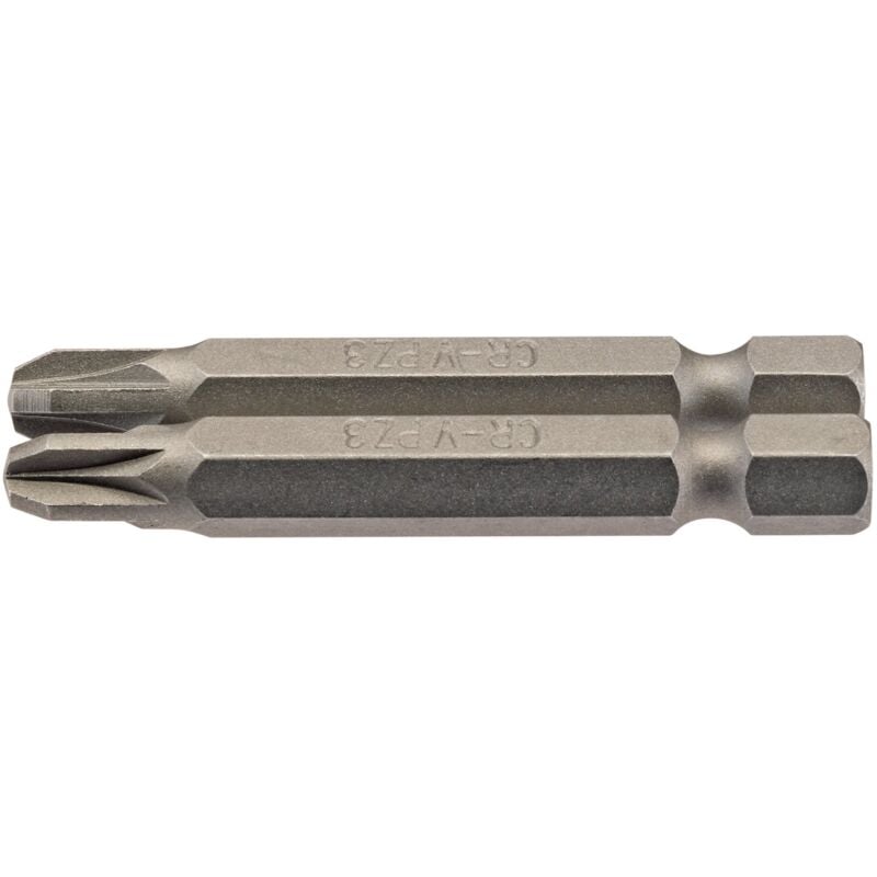 No.3 1/4 Hex. pz Type Insert Bit 50mm Long x 2 (64229) - Draper